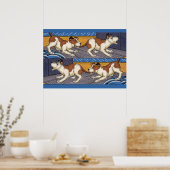 Hund beißt Hund. Poster (Küche)