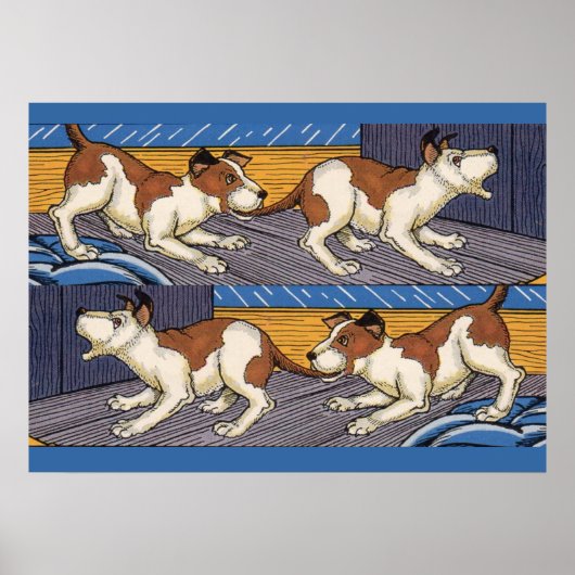 Hund beißt Hund. Poster (Vorne)