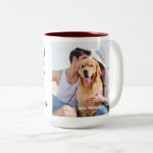 Hund > Benutzerdefiniertes Foto I Liebe Sie Valent Zweifarbige Tasse (VorderseiteRechts)
