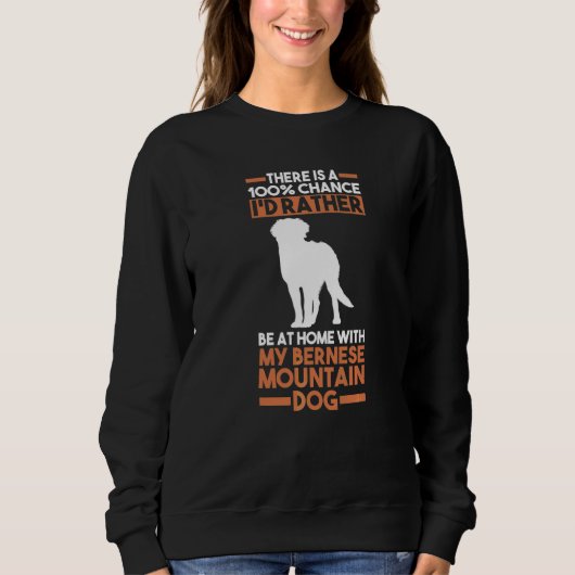 Hund Bernese Mountain Sweatshirt (Vorderseite)
