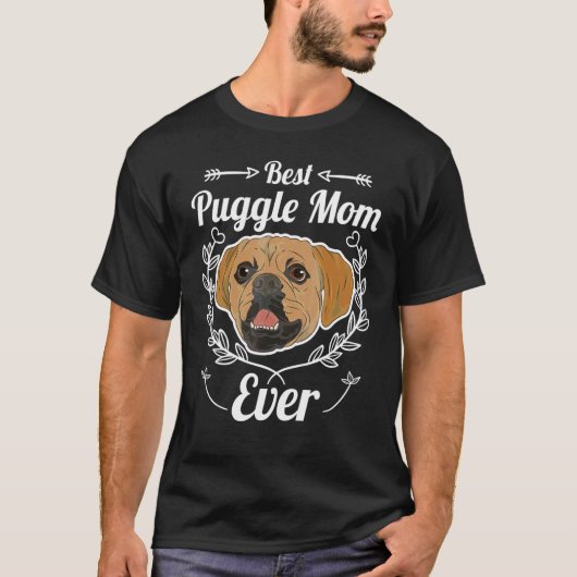Hund beste Puggle-Mutter jemals süßes Tier Hundera T-Shirt (Vorderseite)