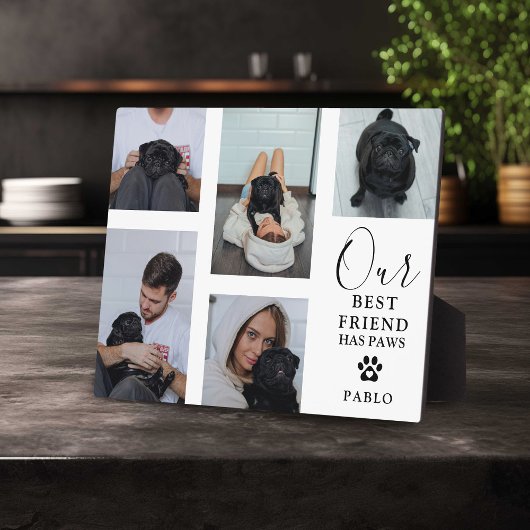 Hund Bester Freund' Foto Grid Keepake Geschenk Fotoplatte