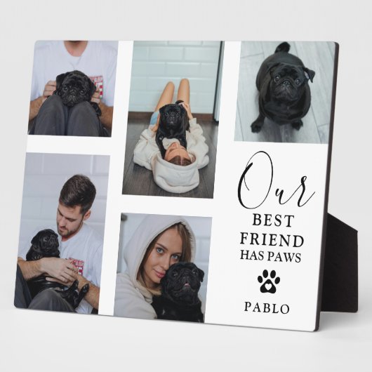Hund Bester Freund' Foto Grid Keepake Geschenk Fotoplatte (Seite)