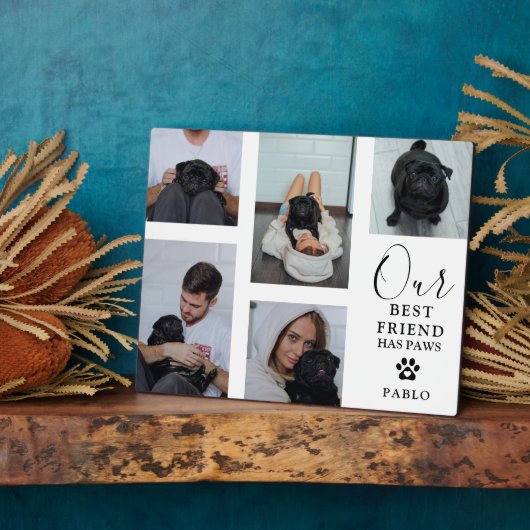 Hund Bester Freund' Foto Grid Keepake Geschenk Fotoplatte (Seite)