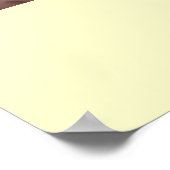 Hund 'bester Freund' Poster (Ecke)