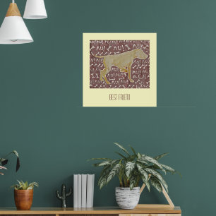 Hund 'bester Freund' Poster