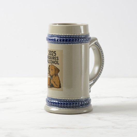Hund Bierglas (VorderseiteRechts)
