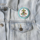Hund Birthday Button (Beispiel)