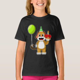 Hund Birthday Candle Cake T-Shirt