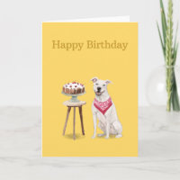 Hund Birthday Card, American Staffordshire Terrier