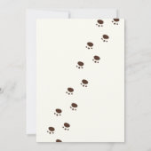 Hund Birthday Pawty Geburtstag Einladung (Rückseite)