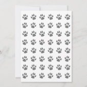 Hund Birthday Pawty Niedlich Personalisiert Einladung (Rückseite)