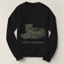 Hund. Bleistift zeichnend. T-Shirt