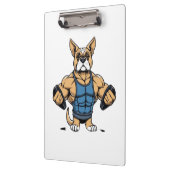 Hund Bodybuilder Klemmbrett (Links)