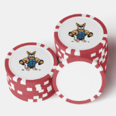 Hund Bodybuilder Pokerchips (Stapel)