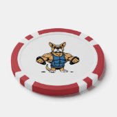 Hund Bodybuilder Pokerchips (Einzeln)