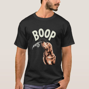 Hund Boop Skelett Finger Lustiger Golden Retriever T-Shirt