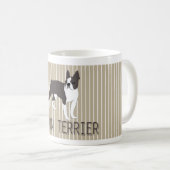 Hund-BOSTON TERRIER Kaffeetasse (VorderseiteRechts)