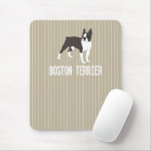 Hund Boston Terrier Mousepad (Mit Mouse)