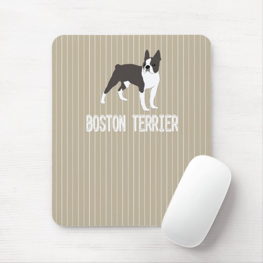 Hund Boston Terrier Mousepad (Mit Mouse)