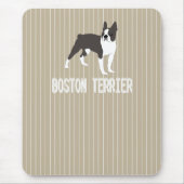Hund Boston Terrier Mousepad (Vorne)