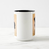 Hund Bostons Terrier Tasse (Zentrum)
