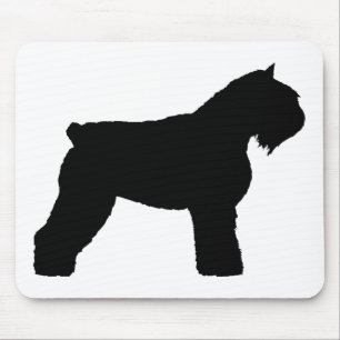 Hund Bouvier DES Flandres (im Schwarzen) Mousepad