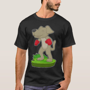 Hund Boxer Boxhandschuhe Boxen T-Shirt
