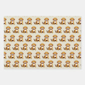 Hund Braun, sitzend -  Geschenkpapier Set (Vorderseite 2)