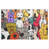 Hund bricht Farbe nahtlos Stoff (Fat Quarter (45,7 x 55,9 cm))