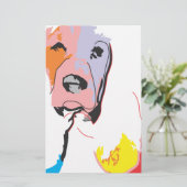 Hund Briefpapier (Stehend Vorderseite)