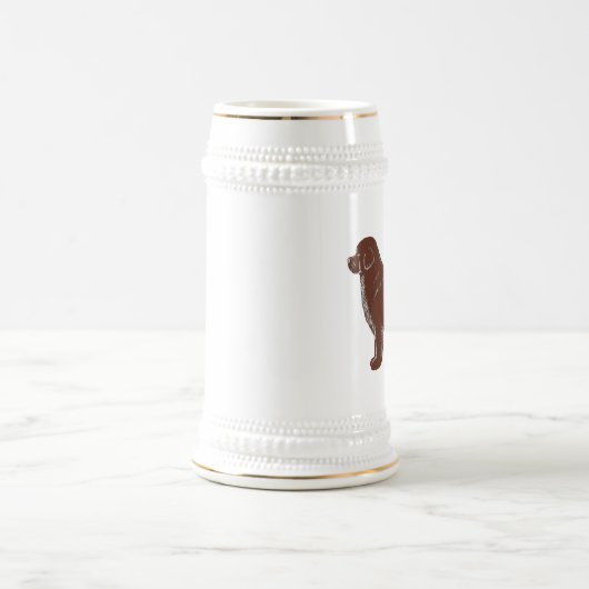 Hund Browns Neufundland Bierglas (Mittel)