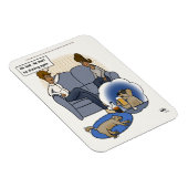 Hund Chasing Dream Magnet (Rechte Seite)