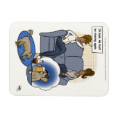 Hund Chasing Dream Magnet (Horizontal)