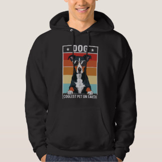 Hund Coolsten Haustier auf der Erde Retro Sonnenbr Hoodie