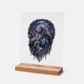 Hund Crystal Moon Enchanted Forest_1 Acrylschild (Winkel)