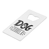 Hund Cuddler Hund Happy Cuddler Gezeichnet Paw Geldbeutel Flaschenöffner (Vorderseite Schrägansicht)