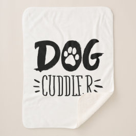 Hund Cuddler Hund Happy Cuddler Gezeichnet Paw Sherpadecke