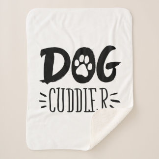 Hund Cuddler Hund Happy Cuddler Gezeichnet Paw Sherpadecke