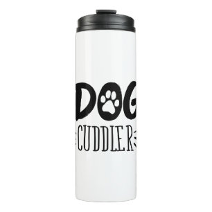 Hund Cuddler Hund Happy Cuddler Gezeichnet Paw Thermosbecher