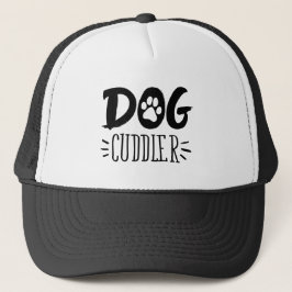 Hund Cuddler Hund Happy Cuddler Gezeichnet Paw Truckerkappe