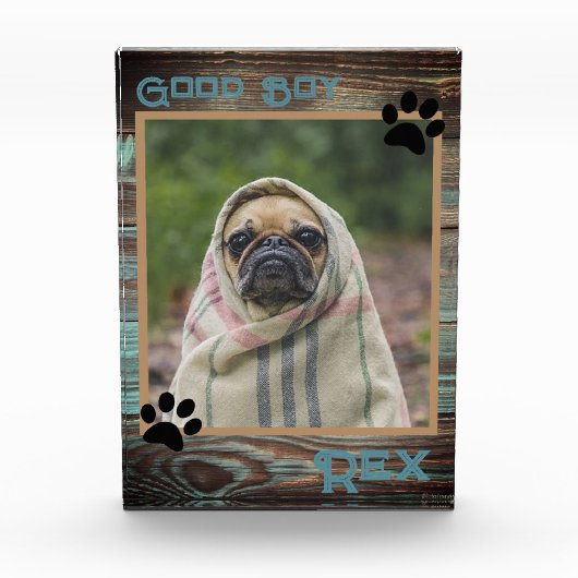Hund Custom Foto Wood (Vorderseite)