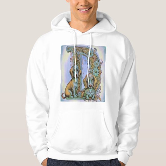 Hund D, Alfabet Hoodie (Vorderseite)