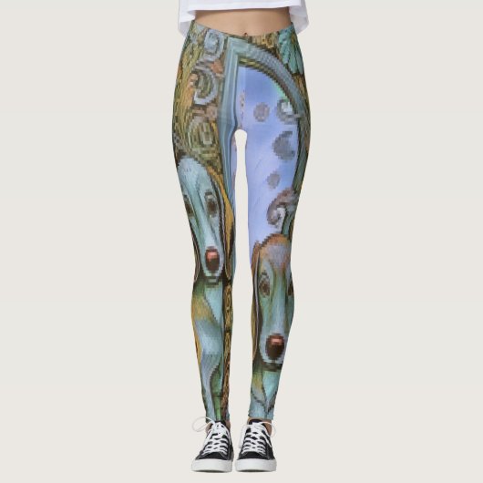 Hund D, Alfabet Leggings (Vorderseite)