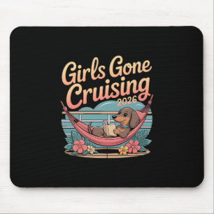 Hund Dachshund Mädchen Gone Cruising 2026 Kreuzfah Mousepad