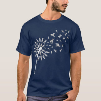Hund Dandelion Hund Lover Hund Eigentümer Hund Da T-Shirt