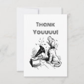 Hund Dankeschön-Karte, individueller Gruß, lustige Dankeskarte (Vorderseite)