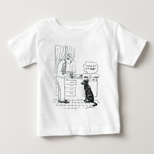 Hund, der älter wird baby t-shirt (Vorderseite)