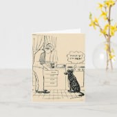 Hund, der älter wird karte (Gelbe Blume)