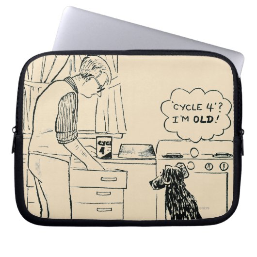 Hund, der älter wird laptopschutzhülle (Vorderseite)